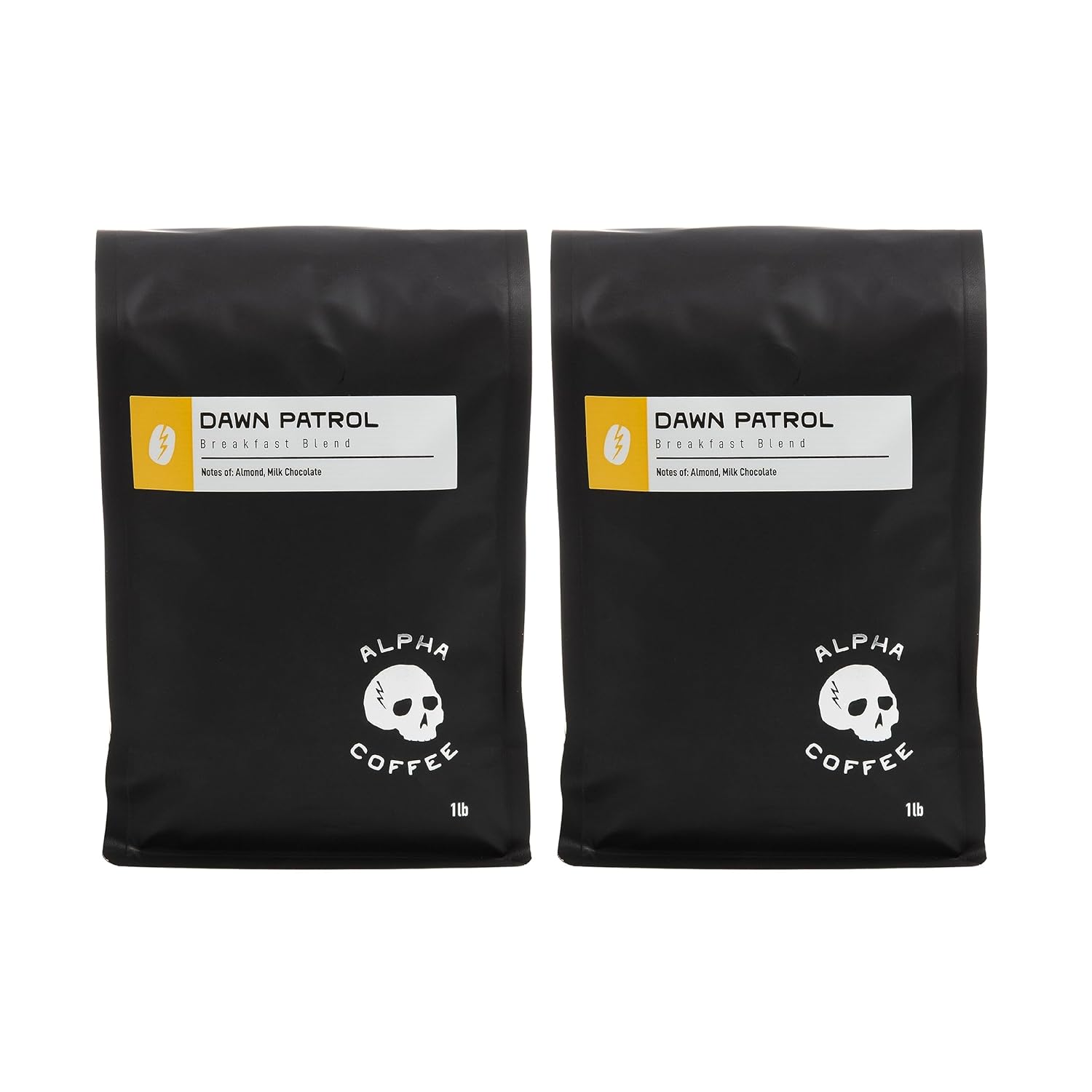 Alpha Coffee - Dawn Patrol - 16 oz. Premium Gourmet Breakfast Blend Coffee | Veteran Owned - Specialty Small Batch Roasted Coffee | 100% Arabica Beans (Medium-Light Roast) ((Pack of 2) Dawn Patrol Drip Grind)