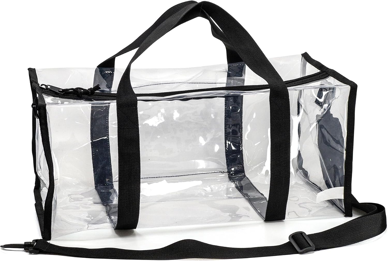 Amazon.com | Large Clear Soft Gym Duffel Bag | 19" Transparent Travel
