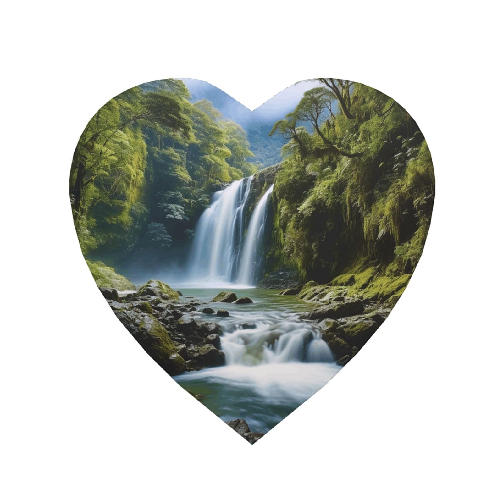 Waterfall Landscape Painting Fridge Magnets Cute Strong Refrigerator Magnets Fun Magnet for Locker Office Whiteboard Decor, Door Magnets Decorative Magnetic Stickers for Home Decor