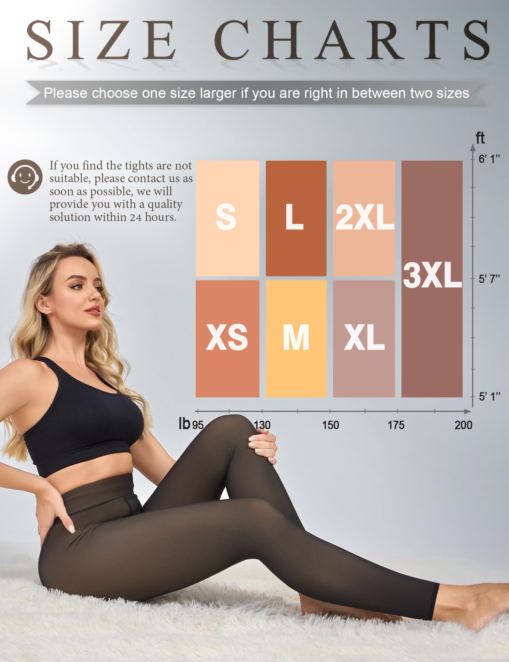 KBVOT Fleece Lined Tights Women Sheer Warm Pantyhose Leggings Fake Translucent Thermal Winter Thick Tights for Dresses