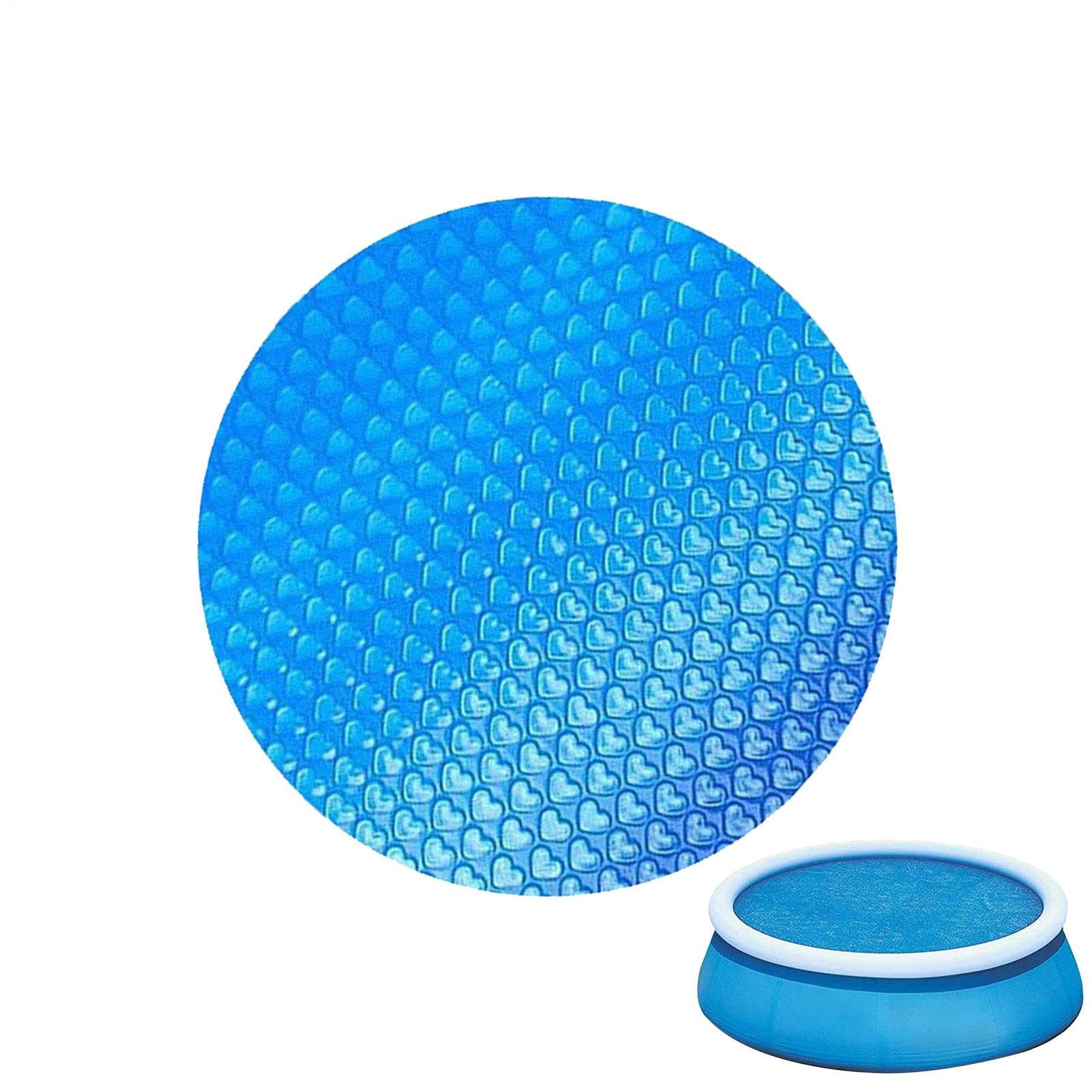 Bâche Solaire De Piscine Ronde Diamètre 305 Cm Couverture À Bulles Film Isolation Thermique Epaisseur 115 M Polyethylene Bleu En Casa 88292370