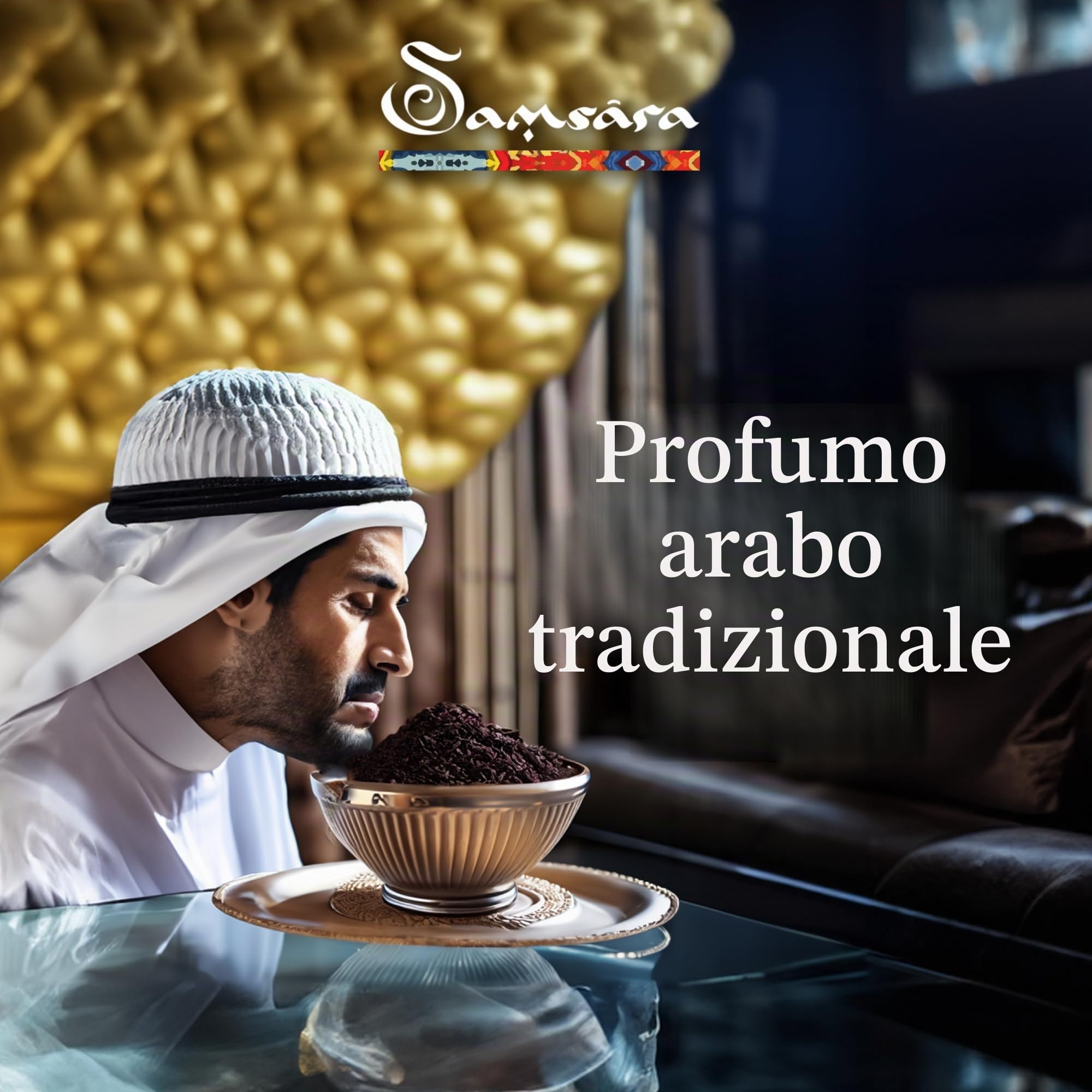 SAMSARA Profumo arabo a base di Oud [SPRAY OUD INTENSE] Profumo arabo per donna e uomo, profumo per il corpo - INTENSE EDP (MA'ALY)