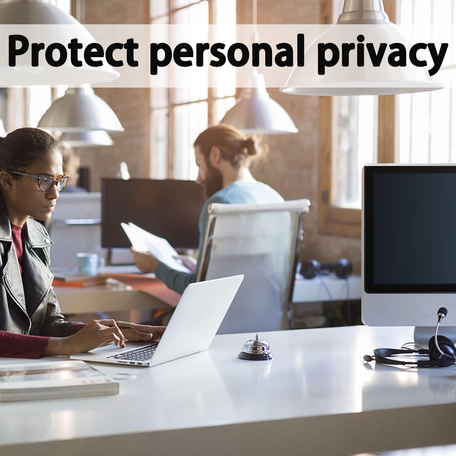 Product Deal Hanging Computer Privacy Screen Panel,Compatible with iMac 21.5 inch and 20, 20.2, 21.5, 21.6, 22 Desktop PC Computer Monitor- Anti-UV Eye Protection-16:9/16:10 Aspect Ratio(W 19.8 X H 12.6)