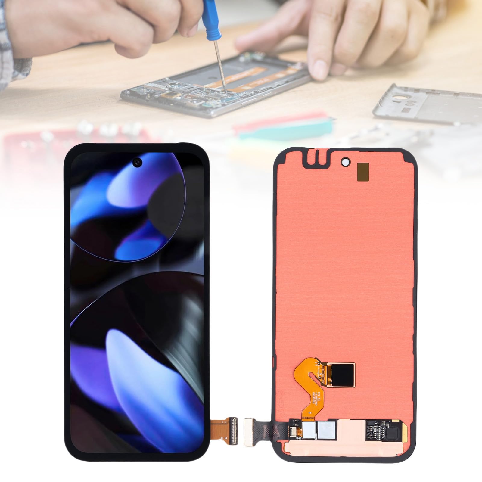 aqxreight Wyświetlacz LCD 3D Touch Digitizer Zamiennik dla G2YBB GUR25 G1B60 Telefon Komórkowy 6 3-calowy Ekran Organiczna Dioda Elektroluminescencyjna Wyświetlacz Diodowy Digitala LCD 3D Touch