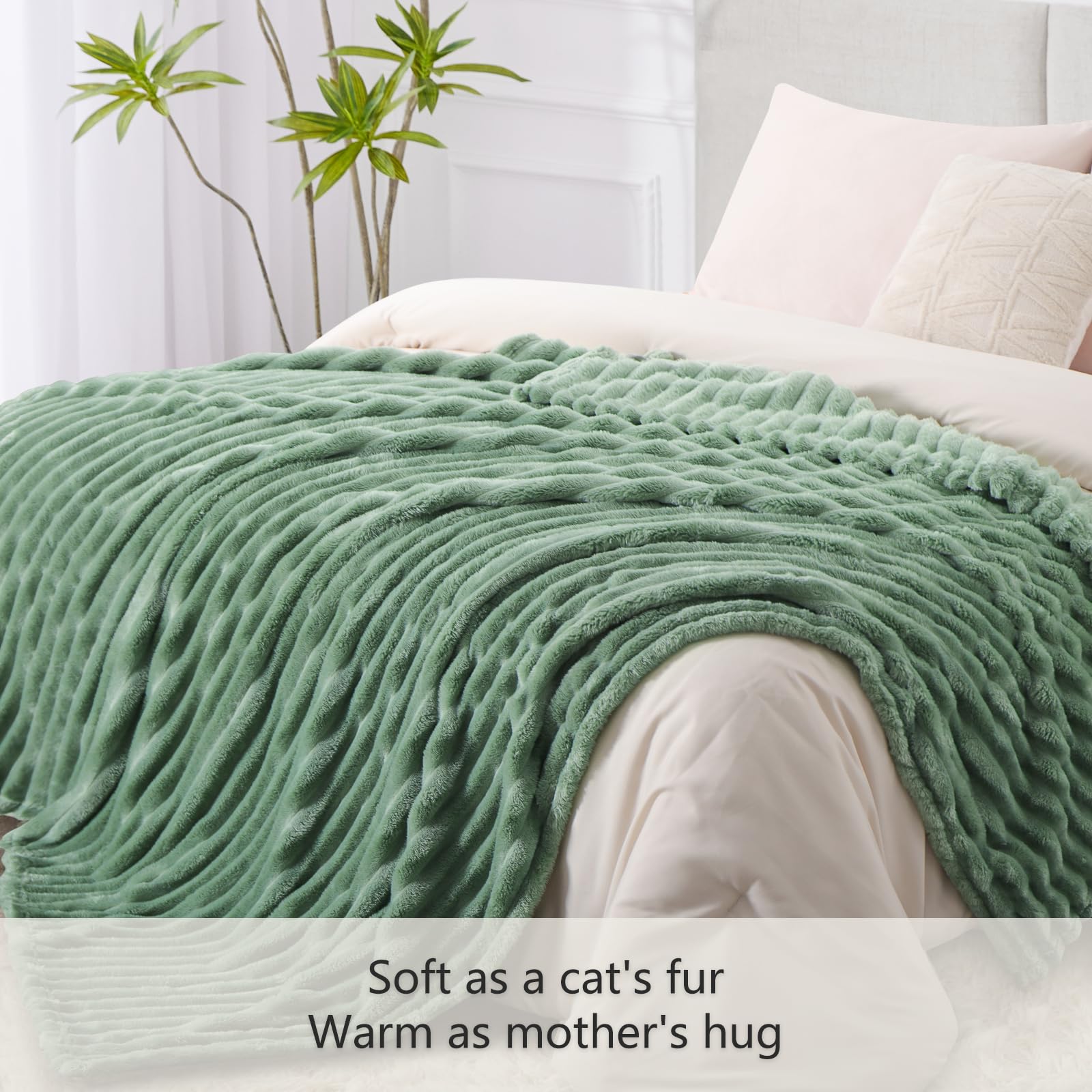 RUIKASI Fleece Throw Blanket for Sofa - Image 4