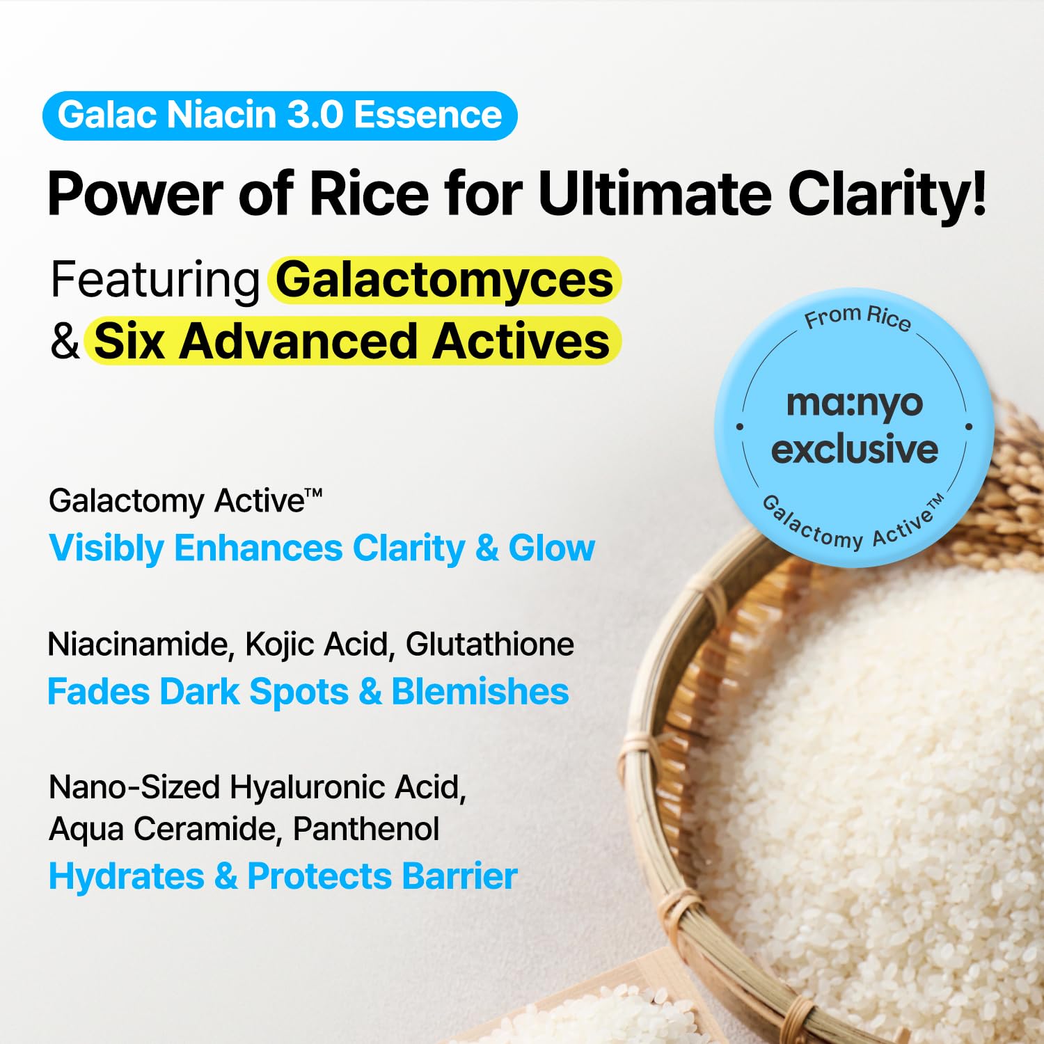 MANYO Galac Niacin 3.0 Essence Korean Facial Serum, Ultra Hydrating, Tone Balancing, Niacinamide, for Women and Men Korean Skin care 2.02 fl oz (60ml) - Image 2