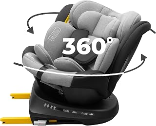 KidsZone Seggiolino Auto 0-36 kg Isofix Girevole Gruppo 0/1/2/3, 40-150 cm
