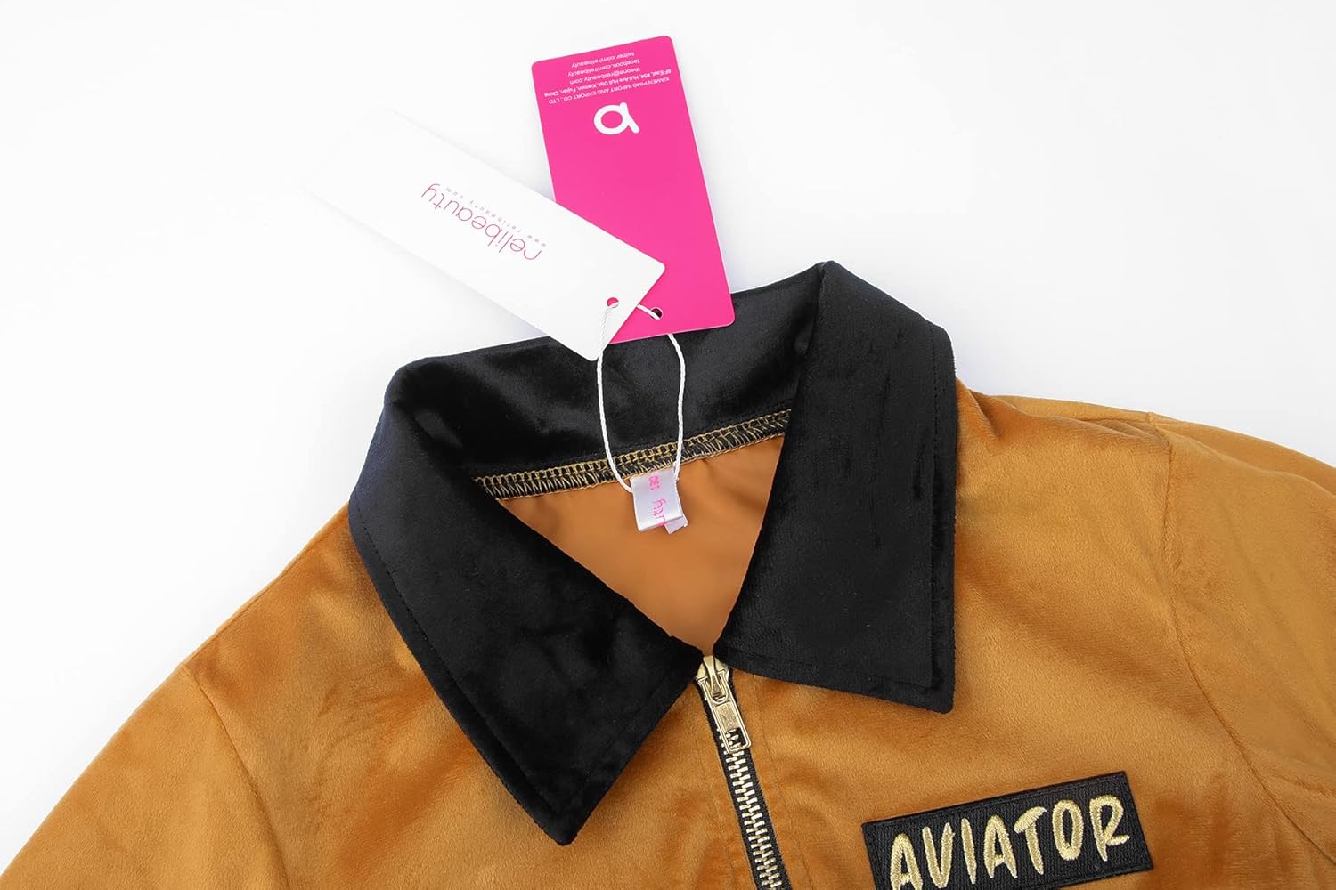 ReliBeauty Earhart Historical Costume Kids Aviator Costume for Girls with Hats, Glasses and Scarves,Yellow - Image 3