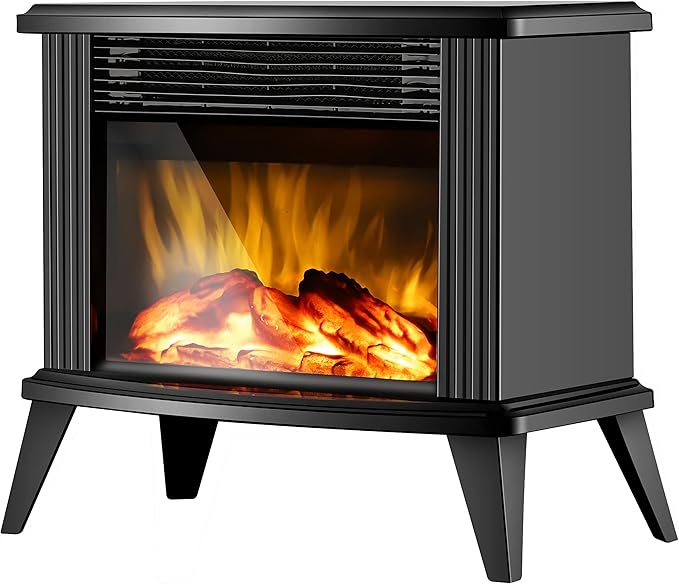 DONYER POWER 13" Height Mini Electric Fireplace Tabletop Portable