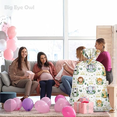 Miniatura 7 de Bolsas grandes para baby shower, safari, animales de la selva, bolsas de regalo, bolsa de regalo de plástico, envoltura de regalo, baby shower,