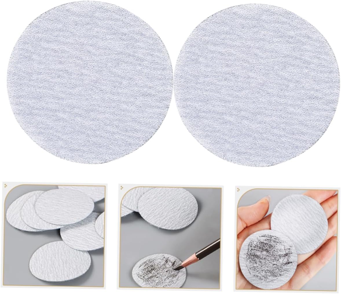 20pcs Sandpaper Sharpener Pads for Eyebrow and Makeup Pencils Lightweight and Portable Grit Sanding Tool for Artists and Students for Quick Sharpening and Versatile Use