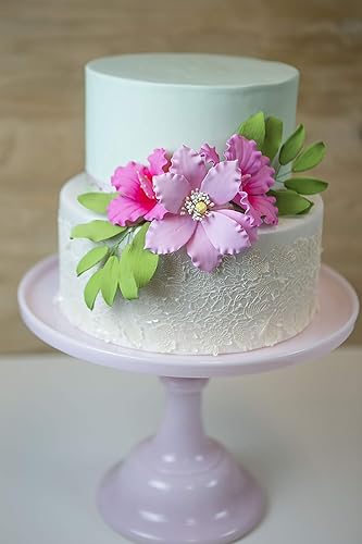 Miniatura 9 de Global Sugar Art Clematis - Flores de pastel de azúcar grandes, color rosa, 3 unidades por el chef Alan Tetreault