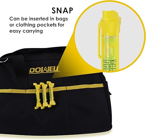 Miniatura 6 de DOWELL Paquete de 6 niveles de línea de burbujas colgantes de 3 pulgadas con escala Mini nivel de línea de alcohol para oficios de construcción,