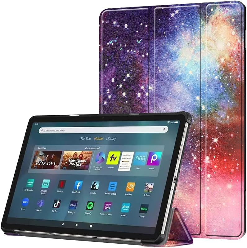 Tablet Case,Slim Soft TPU Back Smart Magnetic Stand Protective Cover,[Sleep/Wake],Incompatible with iPad Samsung TCL 11in Tablets,(Galaxy)
