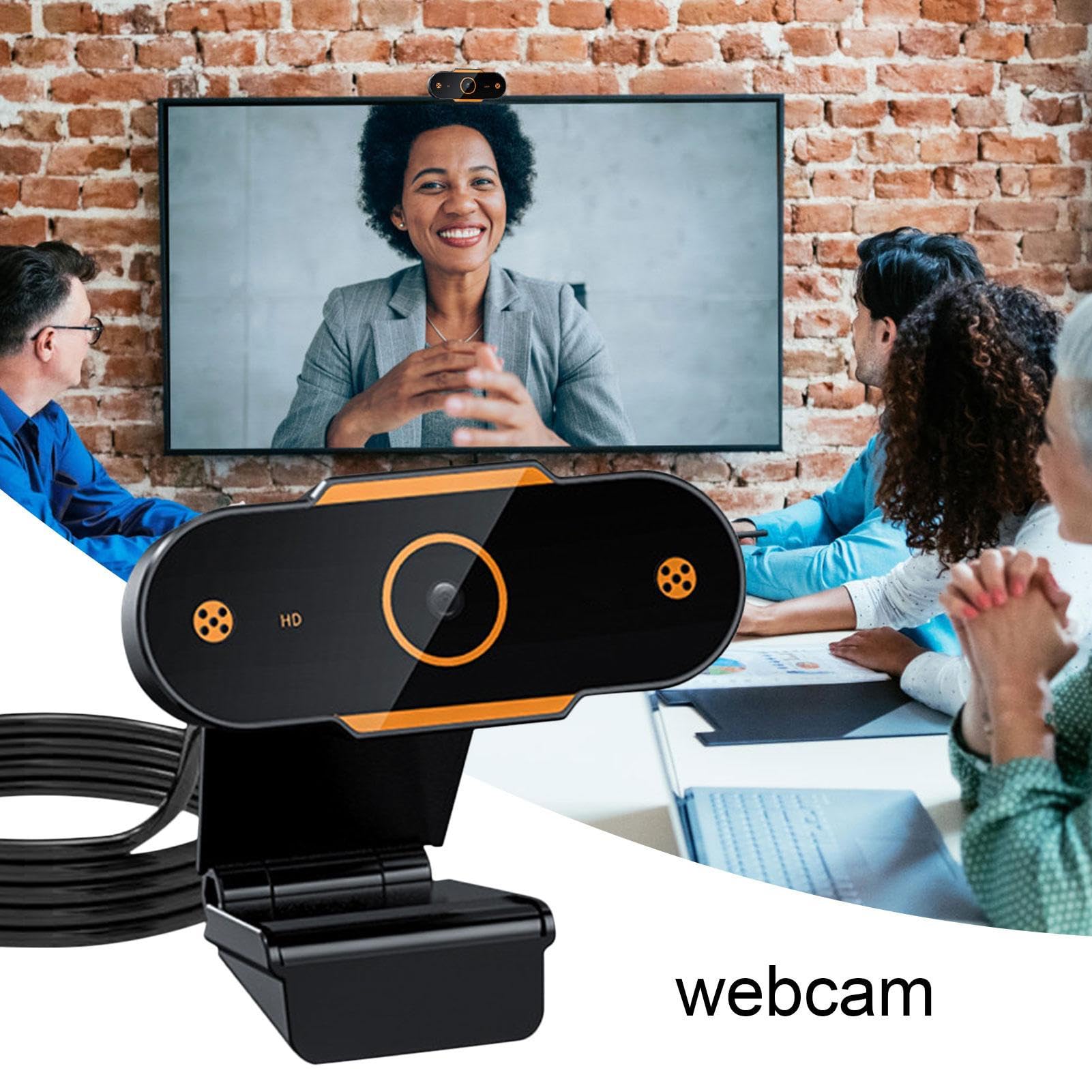 Web CAM USB - Webcam de transmisión sin Controlador, cámara USB Plug and Play | Cámara Web HD con Integrado, Lente Gran Angular para Ordenador de Escritorio, Ordenador portátil, videollamada