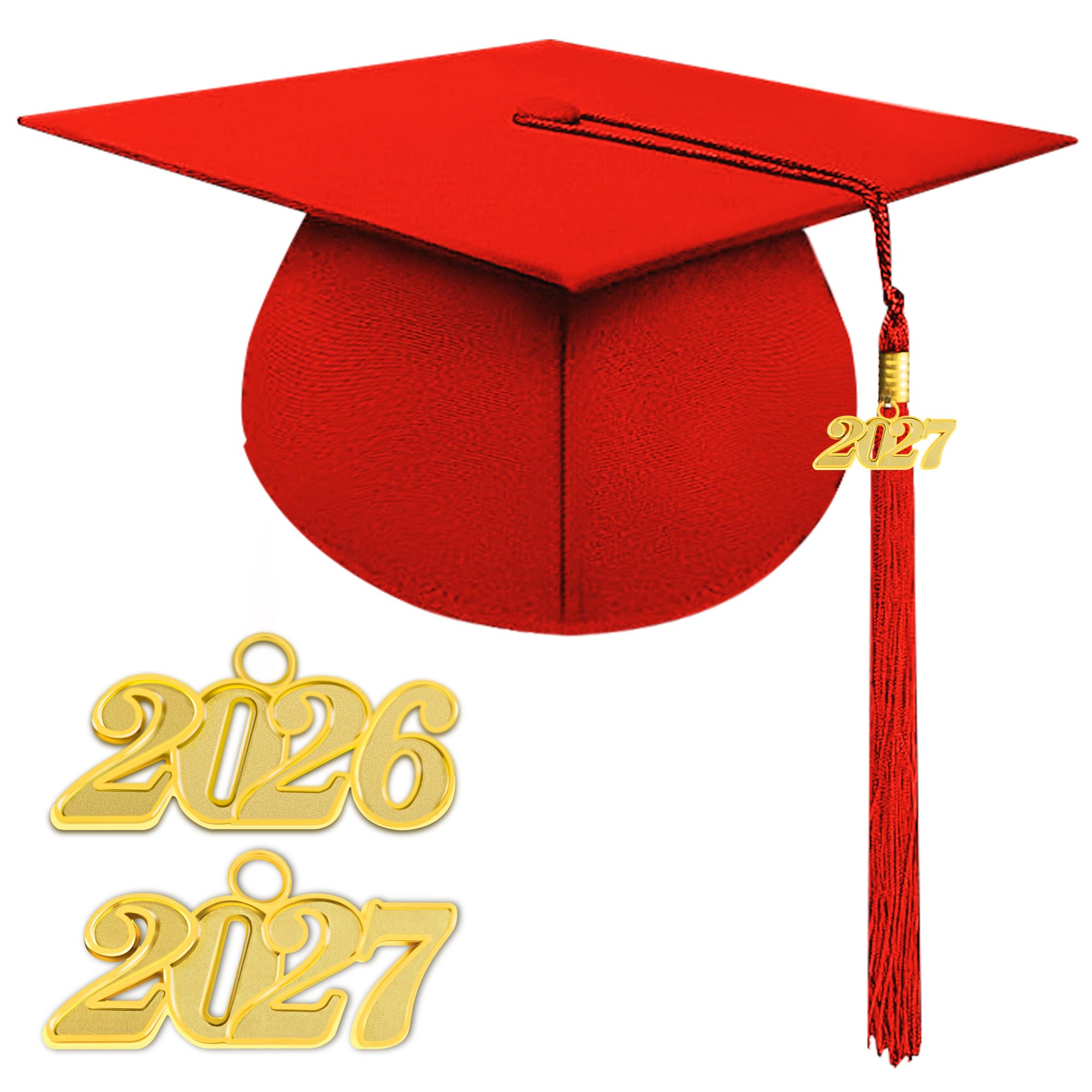 Unisex Matte Graduation Cap 2026 2027 Tassel for High School