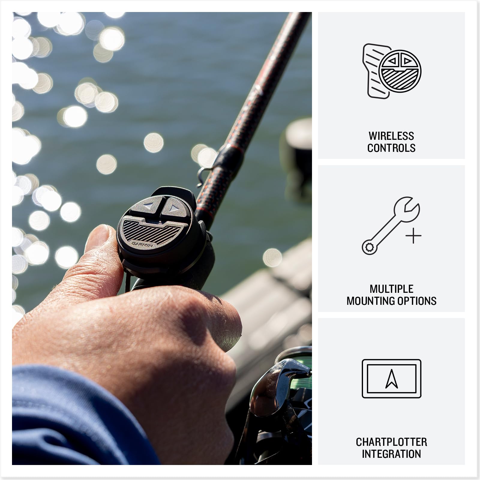Garmin Transducteur GT360UHD pour mât espion, capture des images à 360 degrés de la zone autour de votre bateau lorsqu'il est monté sur votre mât espion