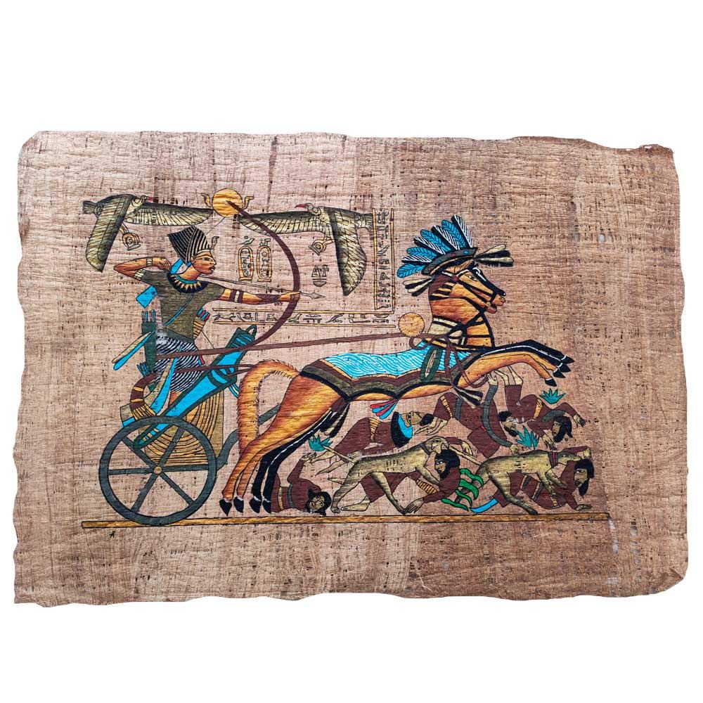 Papyrus Égypte fait main authentique et peint à la main - 33x43 cm