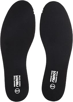 riemot Memory Foam Shoe Insoles for Men and Women Black-5mm EU 43