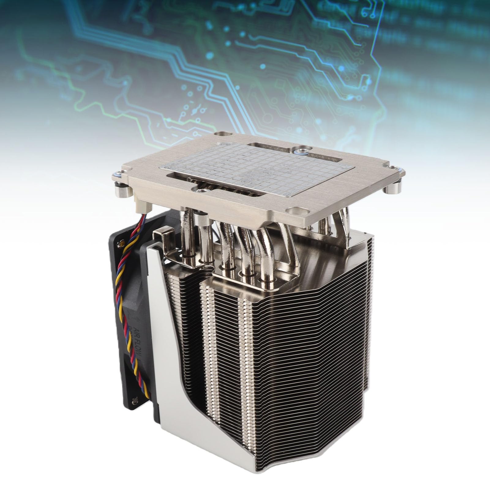 SNK P0070APS4 Aktywna Chłodnica Procesora 4U do Gniazda LGA3647, Cichy Wentylator PWM 1200 2800 Obr./min, Aluminiowy Radiator do Serwera X11 Purley, Wydajne Chłodzenie dla wież i Centrów Danych