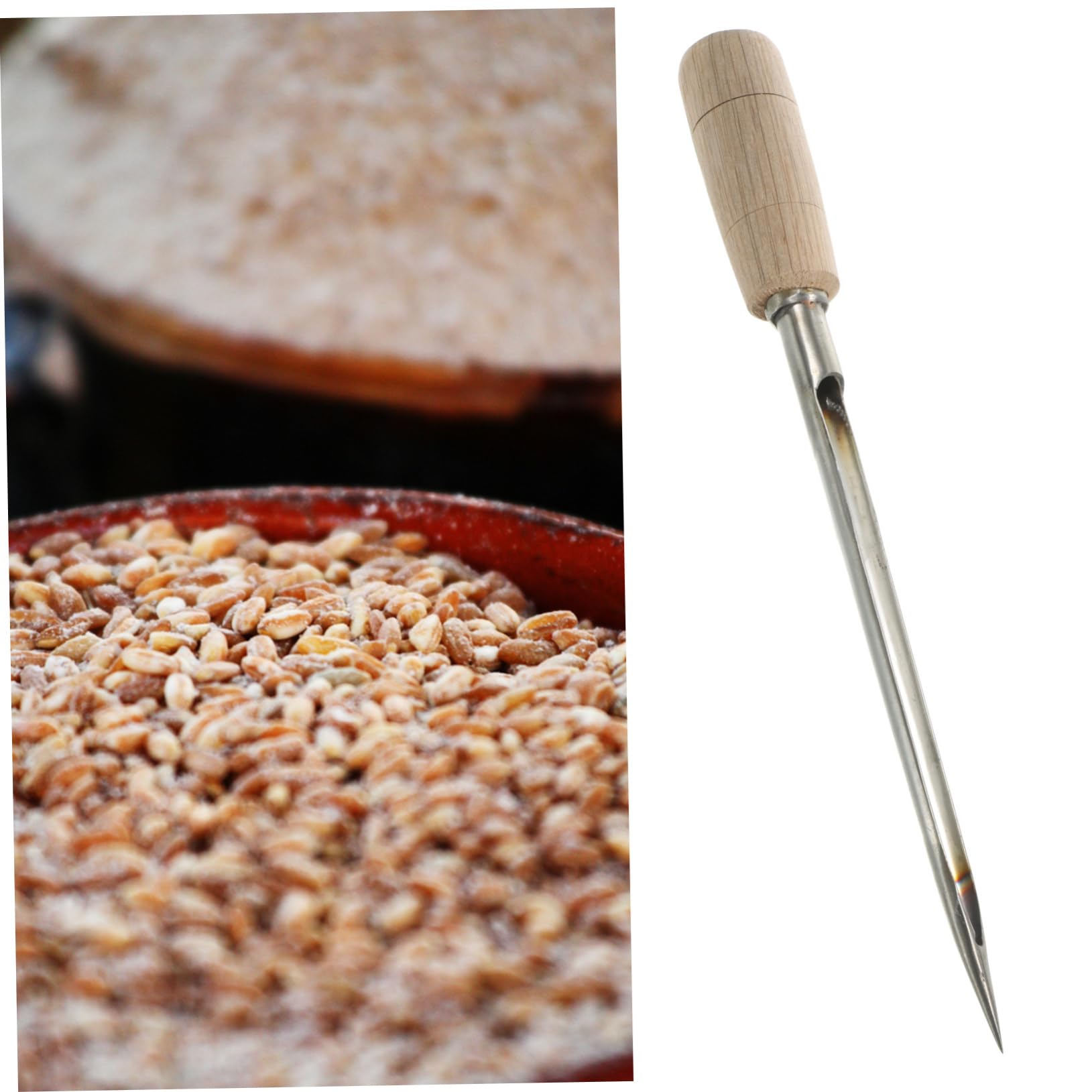 BESPORTBLE 2 Pezzi Campionatore Di Cereali Strumenti Utensile Rotante Maniglia Campionatore Di Grani In Polvere Kit Per Test Del Suolo Tubo Di Campionamento Della Polvere Rotante