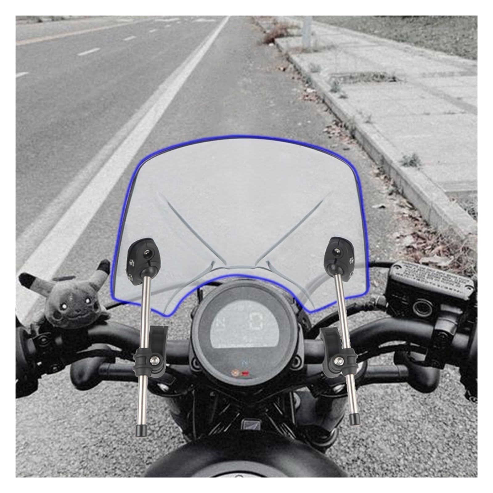 Spoiler Parabrezza Per Hon&da CB650R Per Kawasaki XSR700 XSR900 Universale Per Parabrezza Moto Da Strada Deflettori