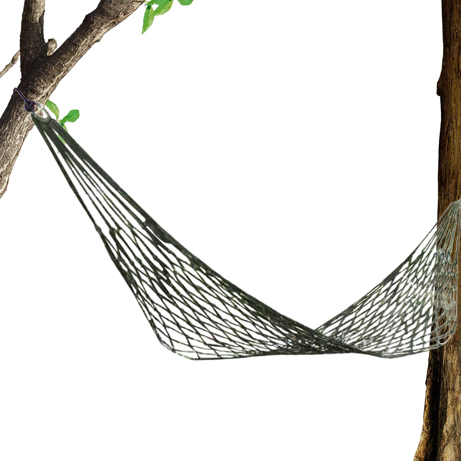 Netz-Hängematte zum, Nylon-Hängematte für den Außenbereich, multifunktionales Schlafbett, für Camping, Wandern und Entspannen in Ihrem Hinterhof Everything Else