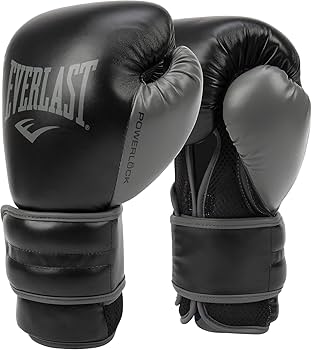 Amazon | PowerLock2 Training Glove 14Oz Black/Gray | Everlast