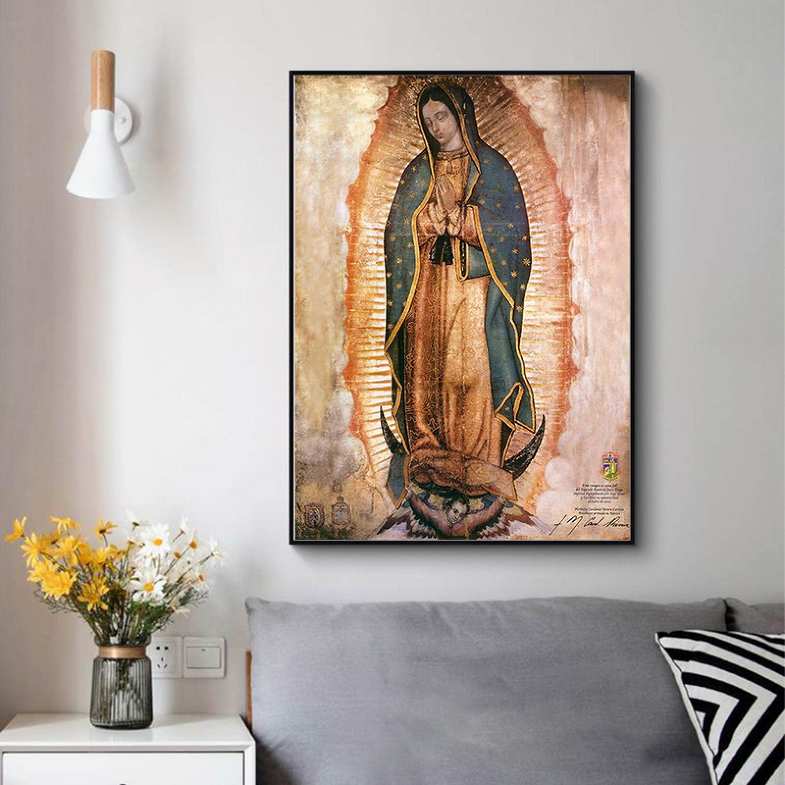 Cuadros Decorativos El día de la Virgen de Guadalupe en México Pósteres e impresiones Arte de la pared Retrato Imágenes para la decoración del hogar 50x70cm (20x28in) Sin marco