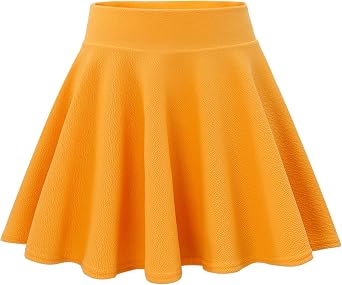 KAKU NANAU Skorts for Girls Black School Skirt 9-14 Years Ruffle Pleated High Waisted Stretch Plain Skirt with Built-in Shorts Summer Clothes Red White Pink