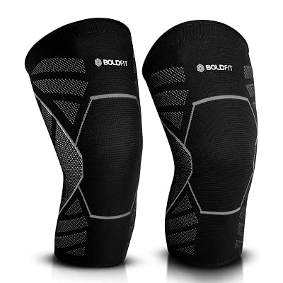 Boldfit Polycotton Blend Knee Support For Men And Women - Pain Relief Brace, Guard, Belt, Caps, Pads - Grey S