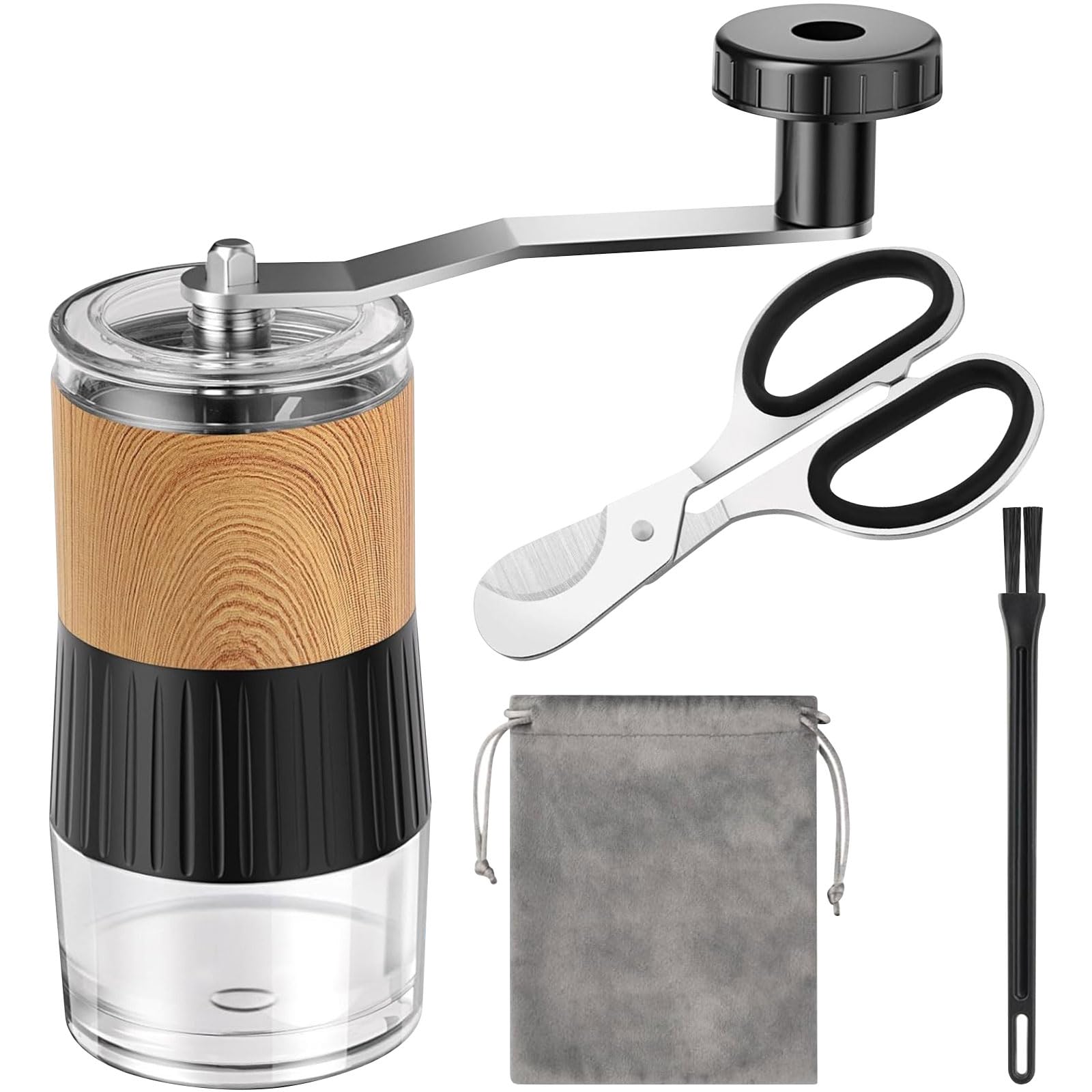 Broyeur manuel compact en acier inoxydable pour médicament alimentaire efficace et facile à nettoyer