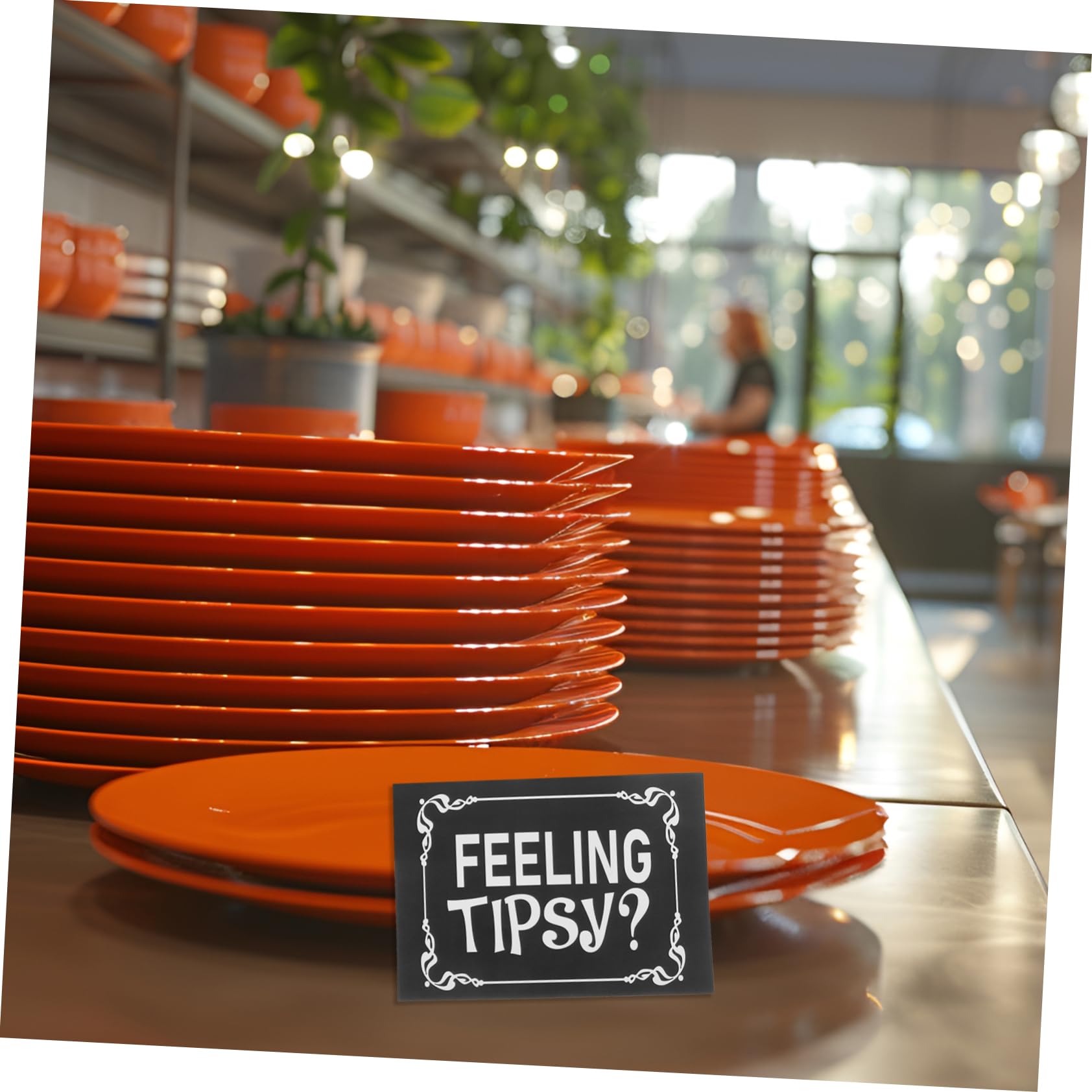 Uonlytech 5 Sätze Etikett Für Geschäft Aufkleber, Der Sich Beschwipst Fühlt Gefühl Betrunkenes Etikett Aufkleber Für Restaurants Selbstklebende Aufkleber Pvc Schwarz 10 Stück * 5