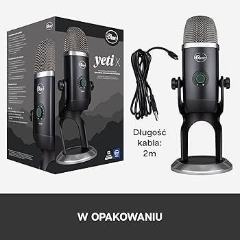 Blue Yeti X Professional Mikrofon Kondensacyjny USB do PC