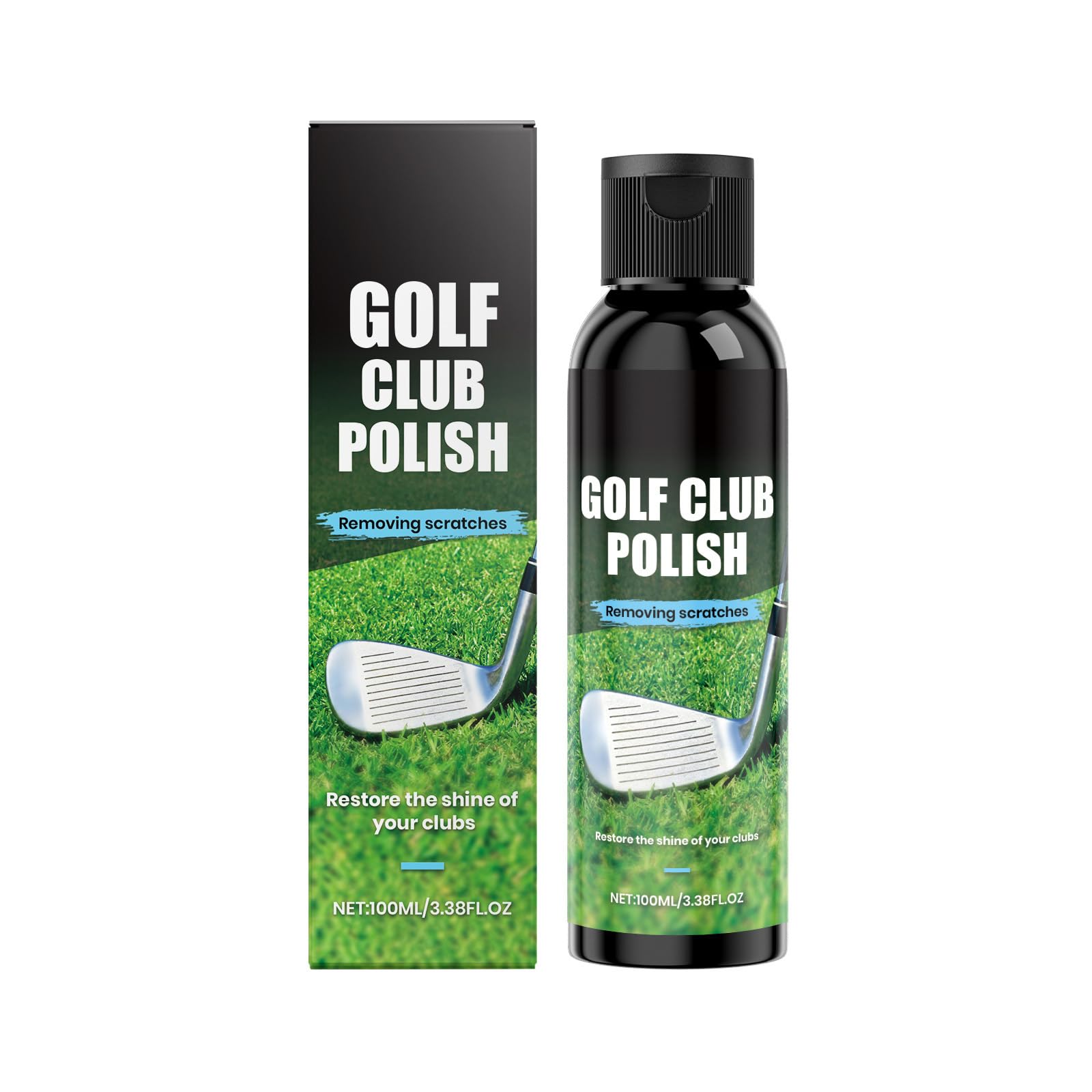 Golf Club Polish,Golf Club Cleaner Scratch Remover,Premium Shine & Protection for Golfs Clubs,Portable