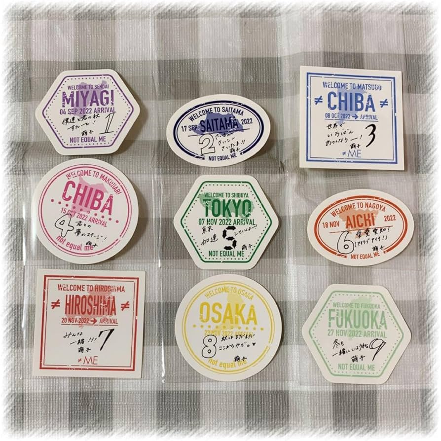 Amazon.co.jp: ノイミー 蟹沢萌子 ご当地ステッカー コンプ