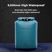 Vista 2 de Bee Nesting Juego de bolsas secas ultraligeras para mochileros, saco seco impermeable para camping, senderismo, motocicleta, saco de cosas ligeras