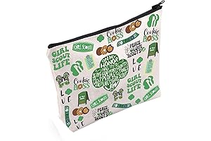 POFULL Girl Scout Bag Cookie Boss Cosmetic Bag