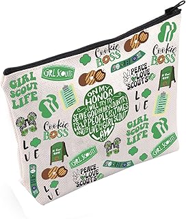 Girl Scout Cookie Boss Cosmetic Bag Girl Troop Leader Gift Cookie lover gift (Cookie Boss Cosmetic Bag)