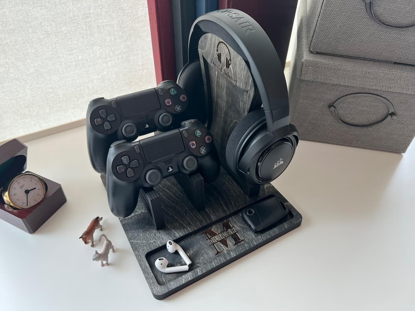 Headphone Stand Game Controller Holder Controller Holder for Xbox ONE Xbox 360 Switch PS5 STEAM PC Nintendo Gaming