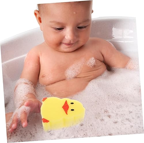 Cute Chick Bath Sponge | Ergonomic Baby Body Scrubber