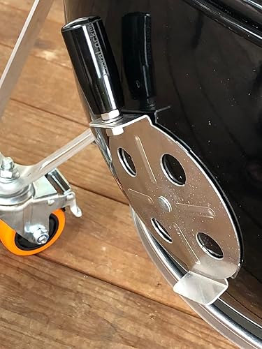 Miniatura 6 de Total Control Mango amortiguador de tacto fresco para Weber Smokey Mountain WSM Hervidor Pomo BBQ Smoker Damper Pulgar Mango