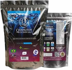Sal Marinho Puro Integral 2kg Natural E Cheio De Minerais Quanqton