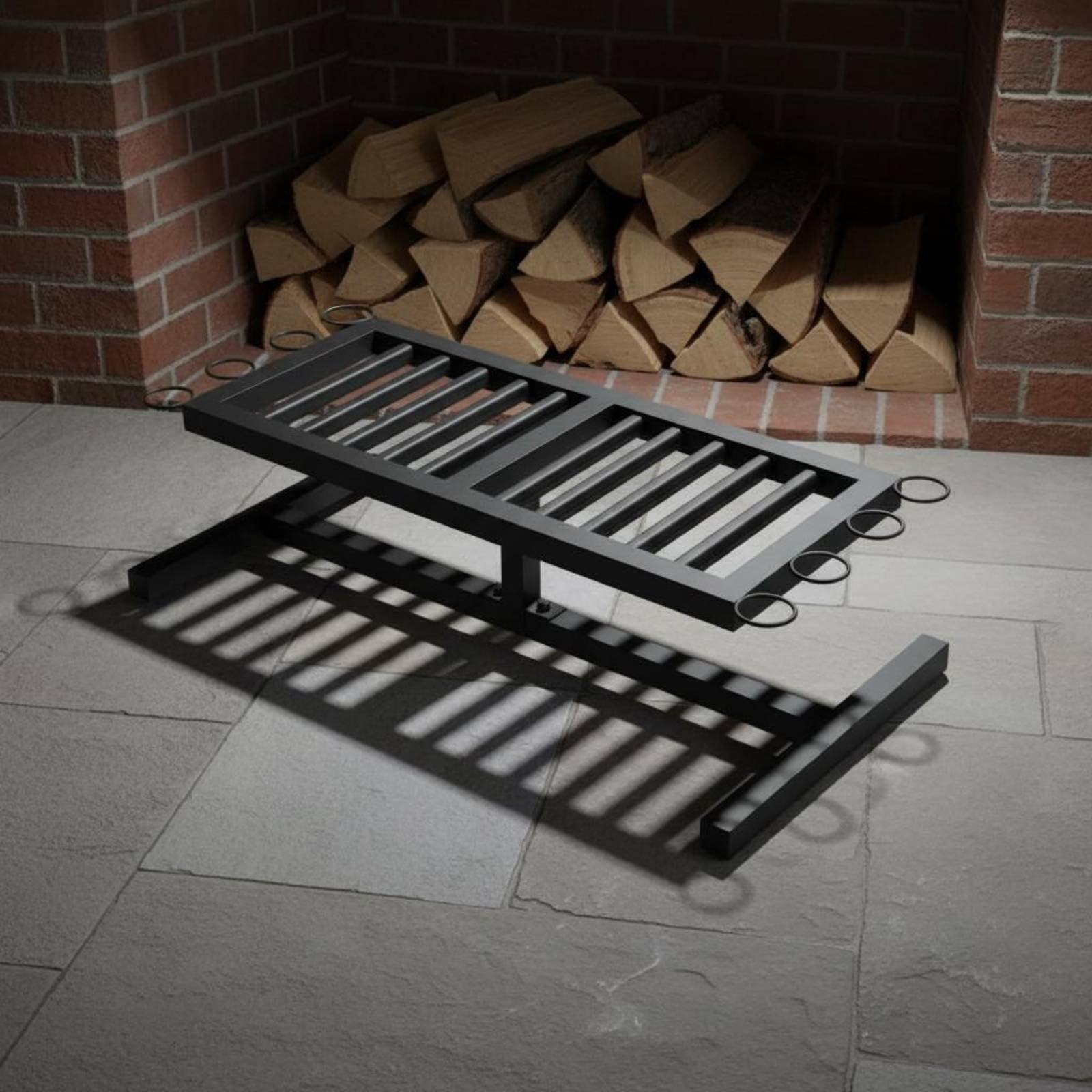 Pong Rack Holder Porta Racchette Pong, Nero Porta Racchette Da Tavolo - 48x20x42 Cm