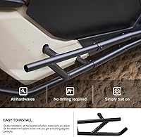 Vista 7 de KIWI MASTER Nerf Bars Rock Sliders para Can-Am Maverick X3 Max 2017-2026 Accesorios de acero para árbol lateral