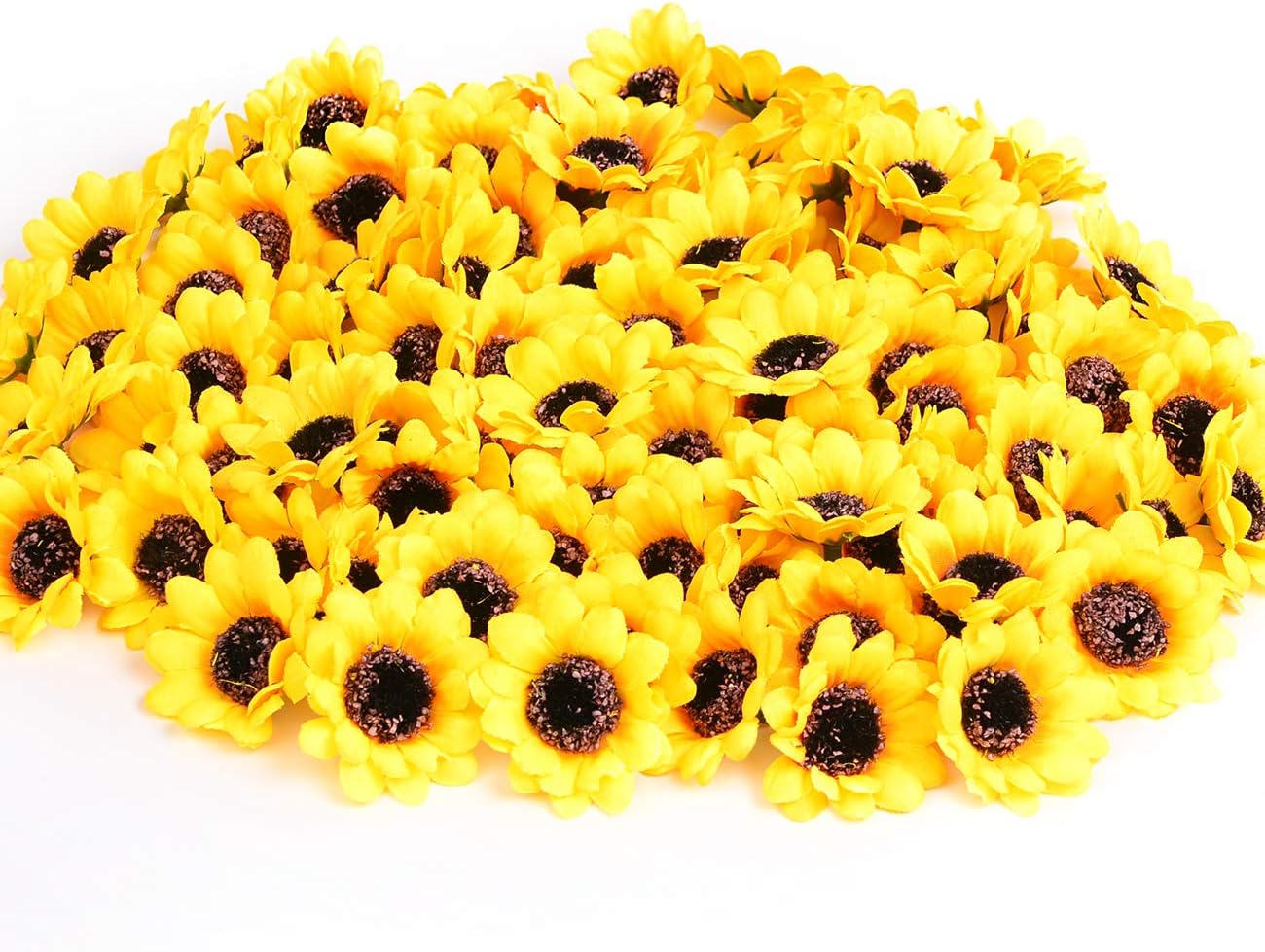 200pcs 1.8inch  Artificial Sunflowers Head