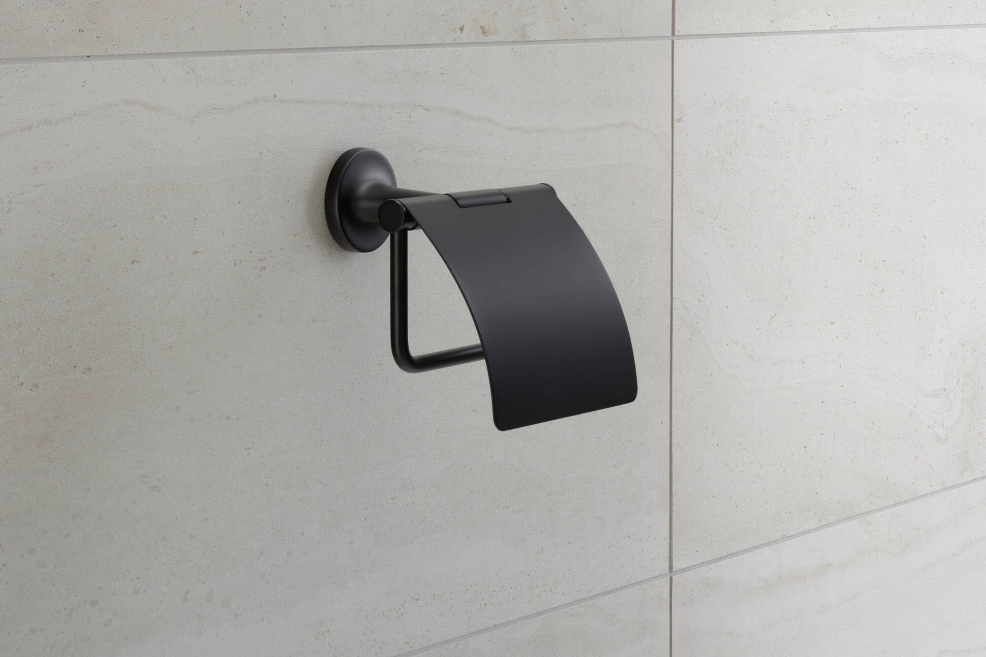 Duravit Starck T - Portarrollos de Papel para Pared (1 Rollo), Color Negro Mate
