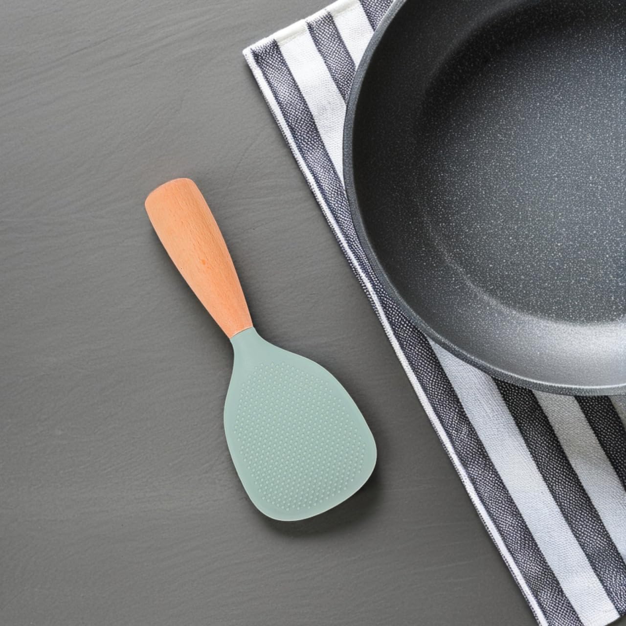 MAGICLULU Silicone Rice Paddle - Non Stick Spoon -9 MAGICLULU Silicone Rice Paddle - Non Stick Spoon -9