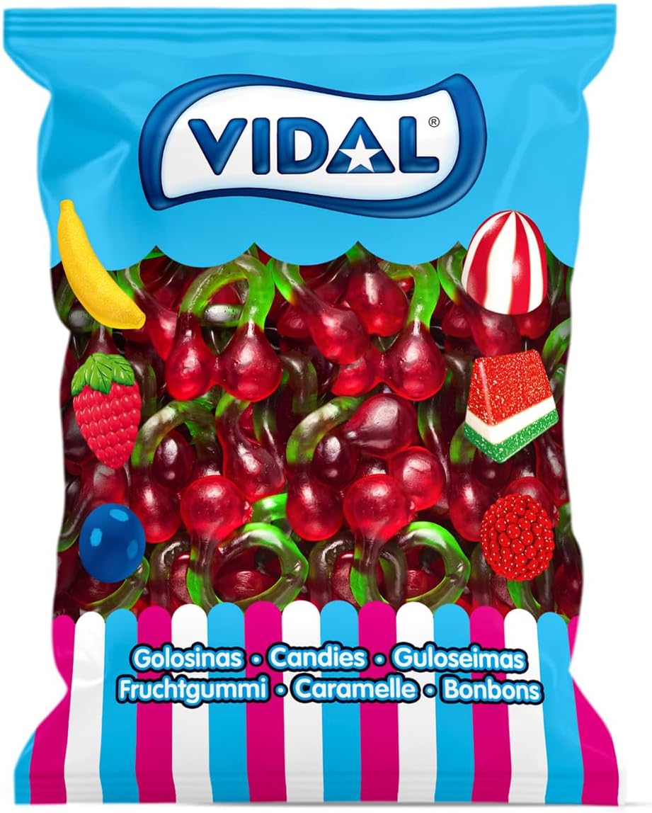 1kg de gominolas Vidal Cerezas Gigantes por 4,90€ (en compra recurrente)