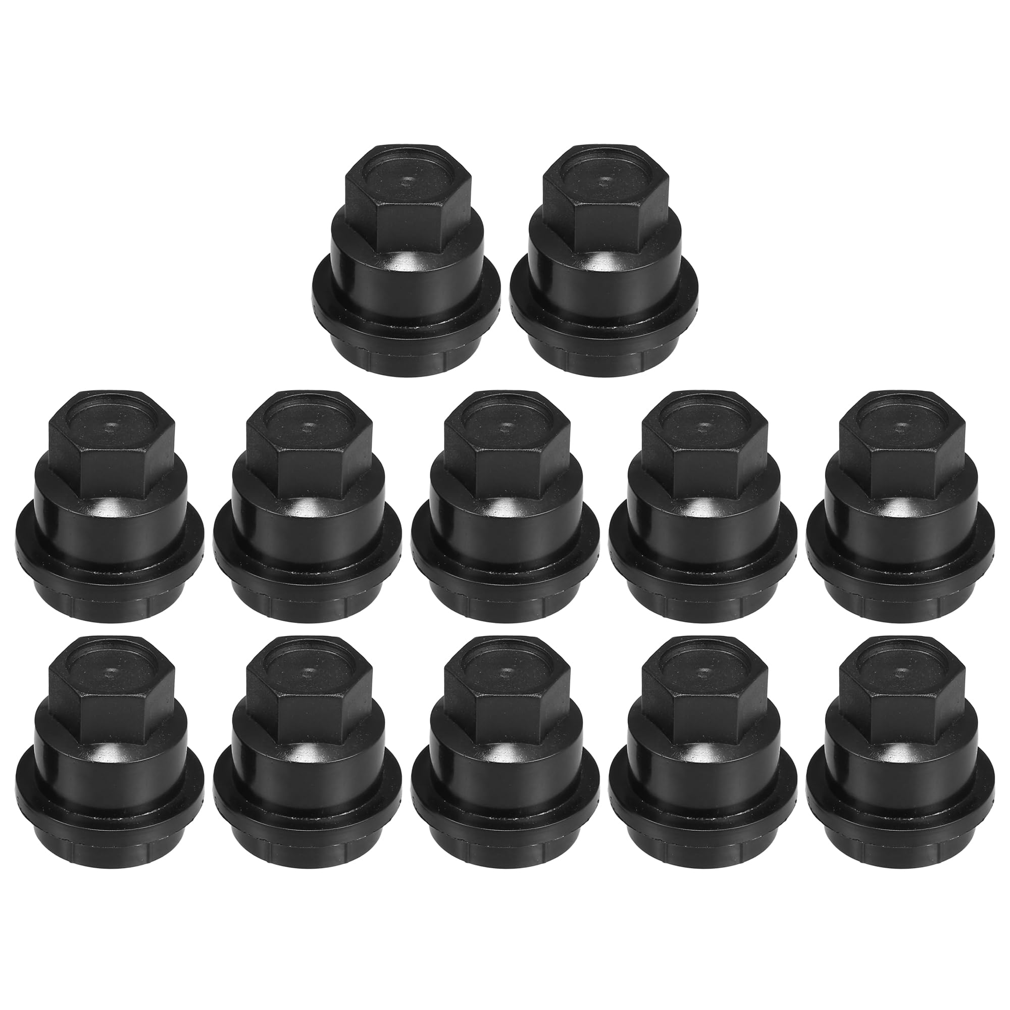 uxcell 12 Pcs Wheel Lug Nut Covers No.21011331 for Chevrolet Camaro 1997-2001 for Saturn SC1 1994-2002 Truck Lug Nut Cap Covers 24mm Black Anti